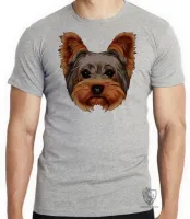 Camiseta adulto ou infantil cachorro cão dog Yorkshire carinha york - Foto 3