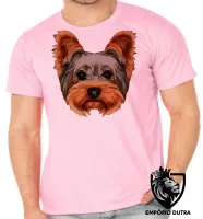 Camiseta adulto ou infantil cachorro cão dog Yorkshire carinha york - Foto 4