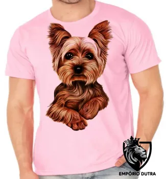 Camiseta adulto ou infantil cachorro cão dog Yorkshire fofo raça - Foto 2