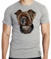 Camiseta adulto ou infantil cachorro cão dog Yorkshire terrier raça - Foto 4