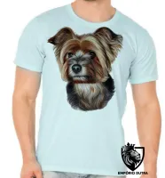 Camiseta adulto ou infantil cachorro cão dog Yorkshire terrier raça - Foto 5