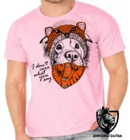 Camiseta adulto ou infantil Cachorro I dont care what you say - Foto 2