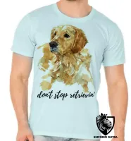 Camiseta adulto ou infantil dont stop cachorro golden retriever - Foto 5