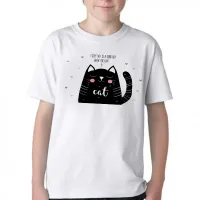 Camiseta adulto ou infantil Every day is a good gato cat - Foto 2