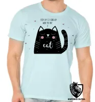 Camiseta adulto ou infantil Every day is a good gato cat - Foto 5
