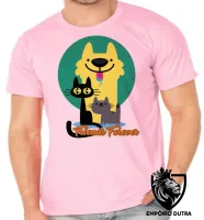 Camiseta adulto ou infantil Friends Forever gato cachorro amigos - Foto 2