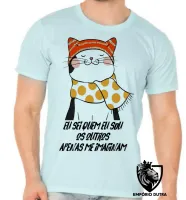 Camiseta adulto ou infantil Gatinho eu sei quem eu sou gato felino - Foto 4
