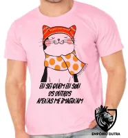 Camiseta adulto ou infantil Gatinho eu sei quem eu sou gato felino - Foto 5