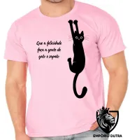 Camiseta adulto ou infantil gato e sapato cat gatinho felino - Foto 2