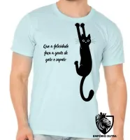 Camiseta adulto ou infantil gato e sapato cat gatinho felino - Foto 5