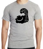 Camiseta adulto ou infantil gato Were all mad here gato cat preto black - Foto 4