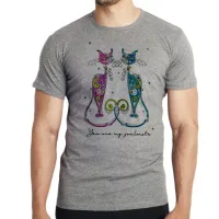 Camiseta adulto ou infantil Gatos you are my soulmate cat - Foto 3