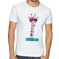 Camiseta adulto ou infantil Girafando girafa de óculos - Foto 2