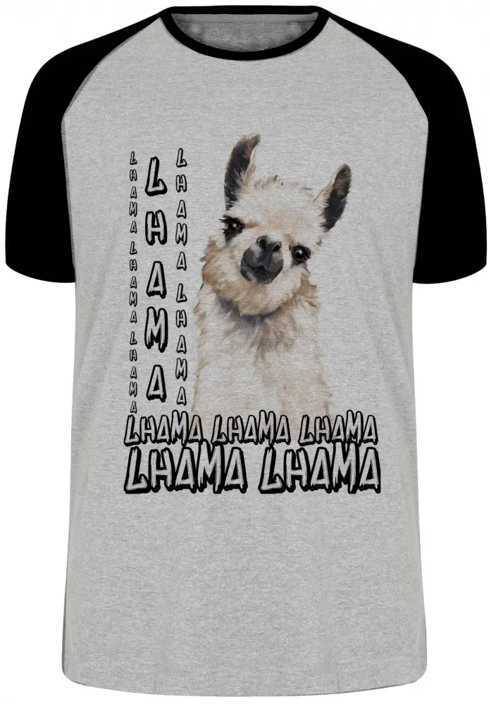 Camiseta adulto ou infantil lhama animal america latina