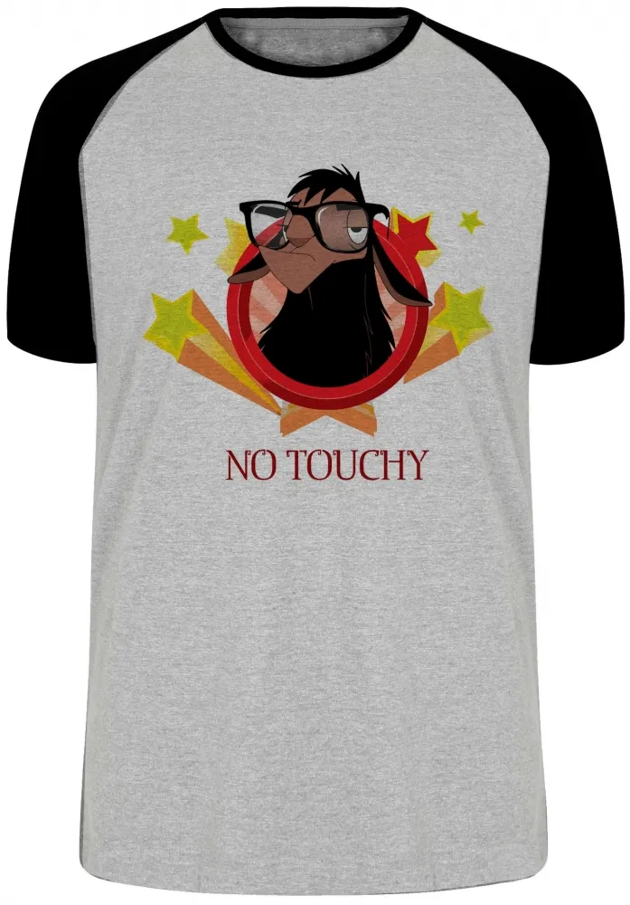 Camiseta adulto ou infantil Lhama No touchy não encoste em mim