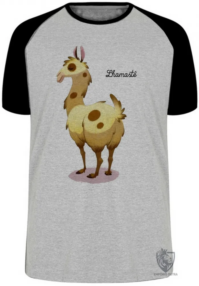 Camiseta adulto ou infantil Lhamastê lhama animal america