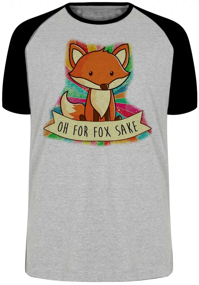 Camiseta adulto ou infantil oh for fox sake raposa cachorro dog Imagem