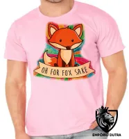 Camiseta adulto ou infantil oh for fox sake raposa cachorro dog - Foto 2