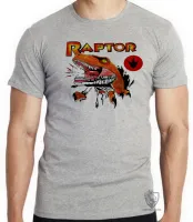Camiseta adulto ou infantil Raptor dinossauro - Foto 3
