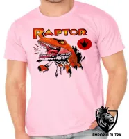 Camiseta adulto ou infantil Raptor dinossauro - Foto 4