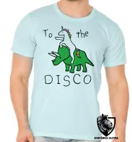 Camiseta adulto ou infantil To the disco dinossauro unicórnio - Foto 5
