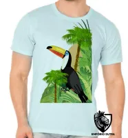 Camiseta adulto ou infantil tucano pássaro amazonia - Foto 5