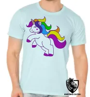 Camiseta adulto ou infantil unicornio cavalo colorido mitologia - Foto 5