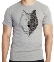 Camiseta adulto ou infantil Vence o lobo que você alimenta cão dog - Foto 4
