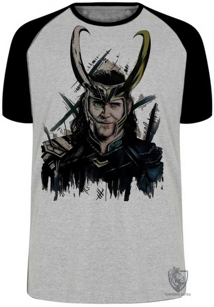 Camiseta adulto ou infantil loki vilão thor vingadores avengers