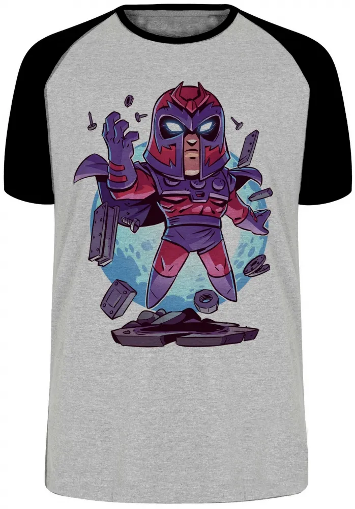 Camiseta adulto ou infantil Magneto x men vilão marvel xavier