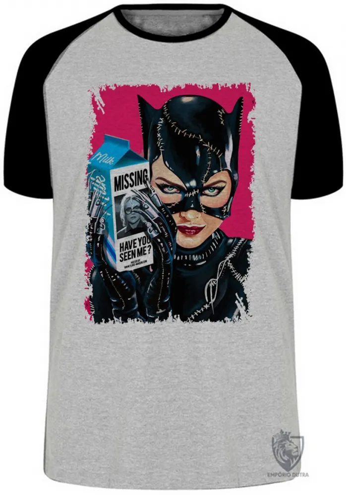 Camiseta adulto ou infantil Mulher Gato batman