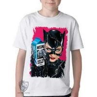 Camiseta adulto ou infantil Mulher Gato batman - Foto 3