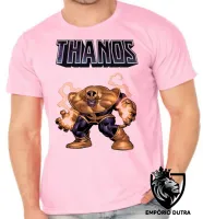 Camiseta adulto ou infantil thanos cartoon vilão vingadores avengers - Foto 2