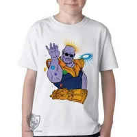 Camiseta adulto ou infantil Thanos joia infinito manopla - Foto 3