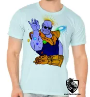 Camiseta adulto ou infantil Thanos joia infinito manopla - Foto 5