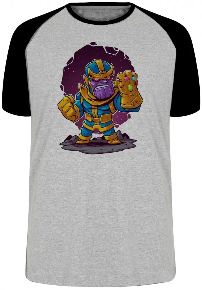 Camiseta adulto ou infantil thanos geek vingadores avengers vilão