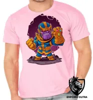 Camiseta adulto ou infantil thanos geek vingadores avengers vilão - Foto 2