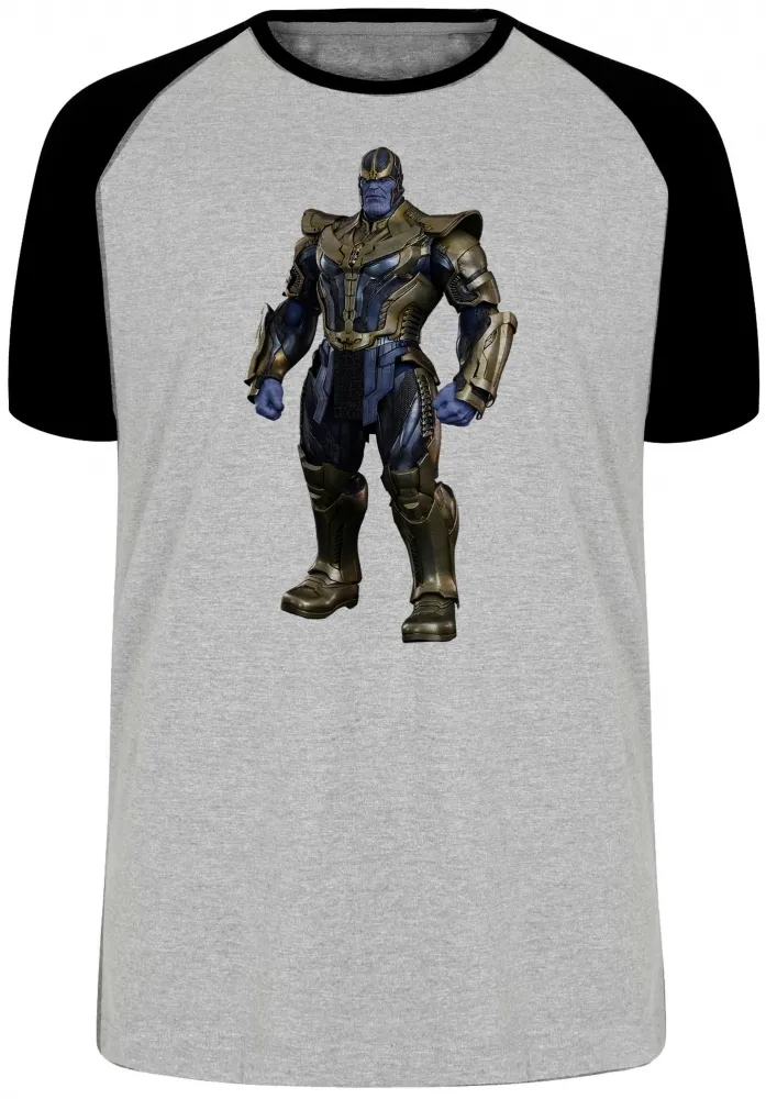 Camiseta adulto ou infantil thanos marvel vingadores avengers