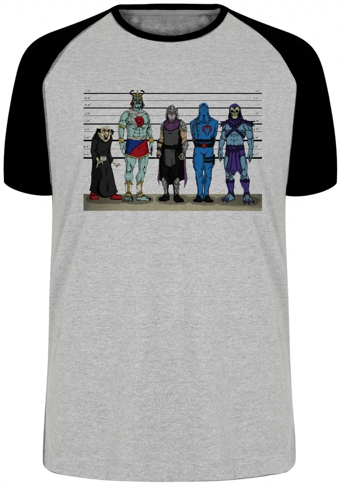 Camiseta adulto ou infantil Vilões antigos cadeia presos prisão delegacia Imagem