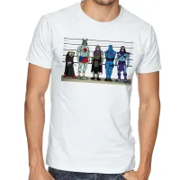 Camiseta adulto ou infantil Vilões antigos cadeia presos prisão delegacia - Foto 3