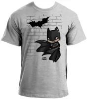 Camiseta adulto ou infantil Batman pequeno muro herói - Foto 2