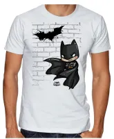 Camiseta adulto ou infantil Batman pequeno muro herói - Foto 3