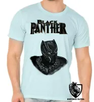 Camiseta adulto ou infantil black panter pantera negra avengers - Foto 4
