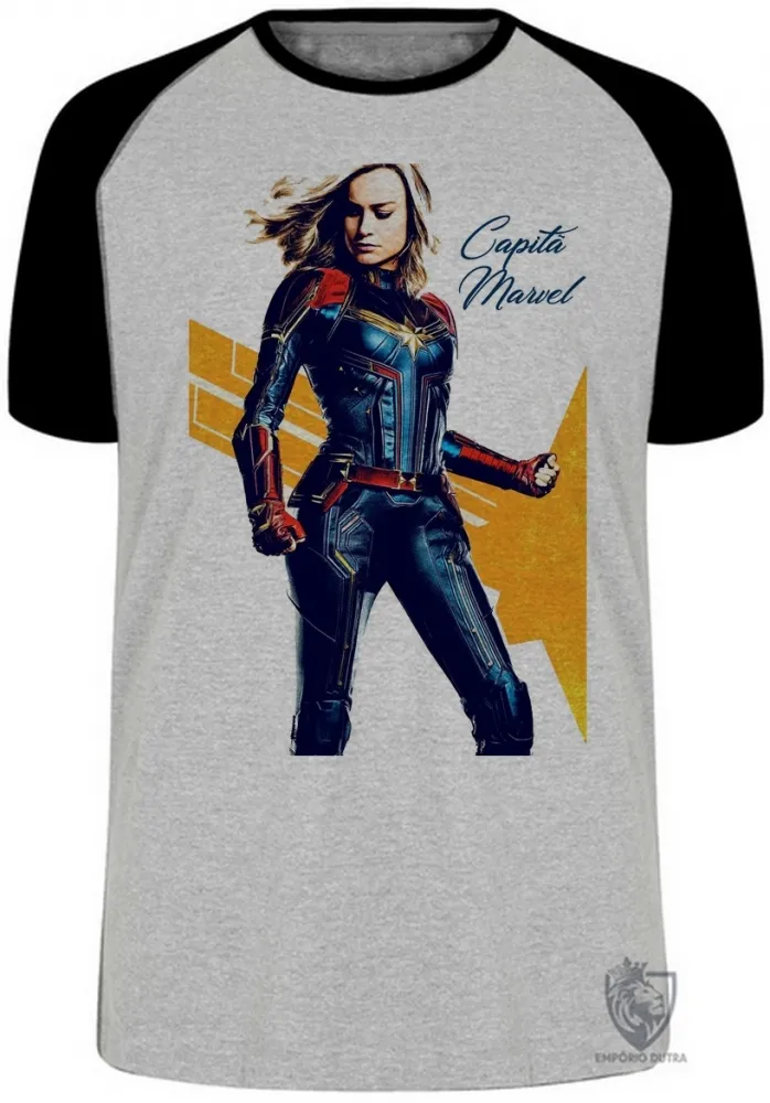 Camiseta adulto ou infantil Capitã Marvel girl vingadores avengers