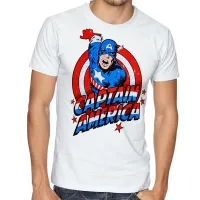 Camiseta adulto ou infantil Capitão américa cartoon marvel - Foto 3