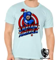Camiseta adulto ou infantil Capitão américa cartoon marvel - Foto 5