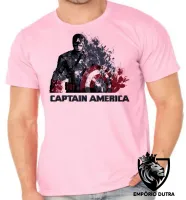 Camiseta adulto ou infantil Capitão América desintegrando - Foto 4