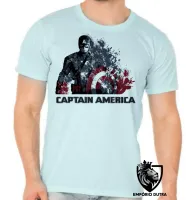 Camiseta adulto ou infantil Capitão América desintegrando - Foto 5