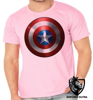 Camiseta adulto ou infantil capitao america escudo marvel - Foto 2