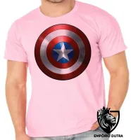 Camiseta adulto ou infantil capitao america escudo marvel - Foto 2